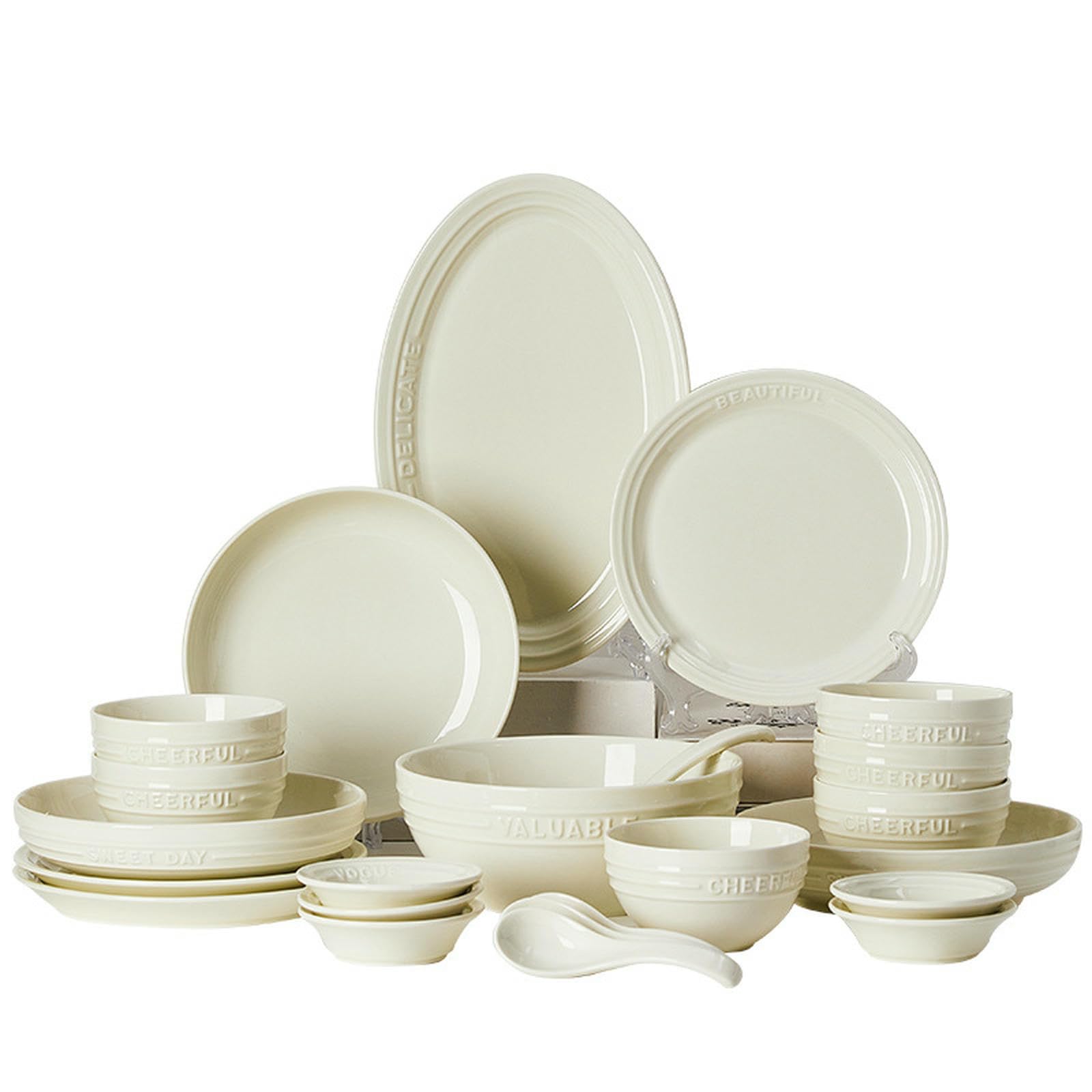 Francuskie domowe proste podszkliwne kolorowe wykwintne ceramiczne naczynia odporne na wysoką temperaturę - półmisek 25 cm