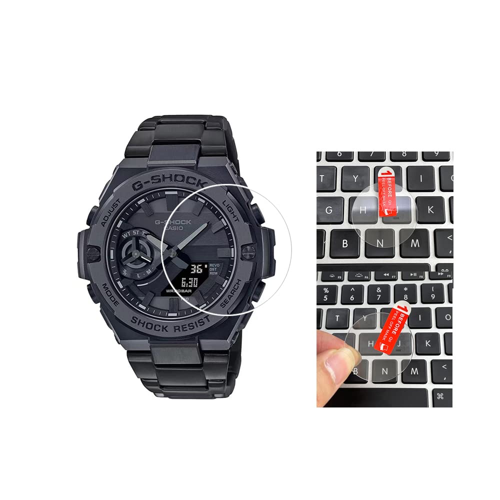 savvies 3 Pezzi Pellicola Protettiva Vetro per Casio G-Shock GBD-200 9H Protezione Schermo, Lamina di Vetro, Trasparente, Anti-Impronta, Anti Graffio