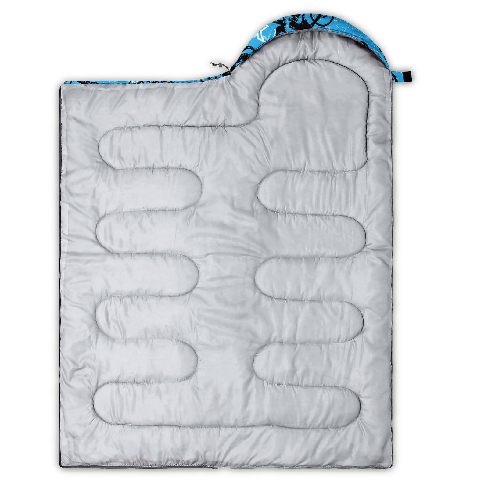 Axolotl Motocross Sleeping Bag for Kids Boys,3 Season Warm Cool Weather–Summer Spring Fall Lightweight Waterproof Sleeping Bag,Camping Gear Equipment,3-4 Season Cold Weather Sleeping Bag,Blue