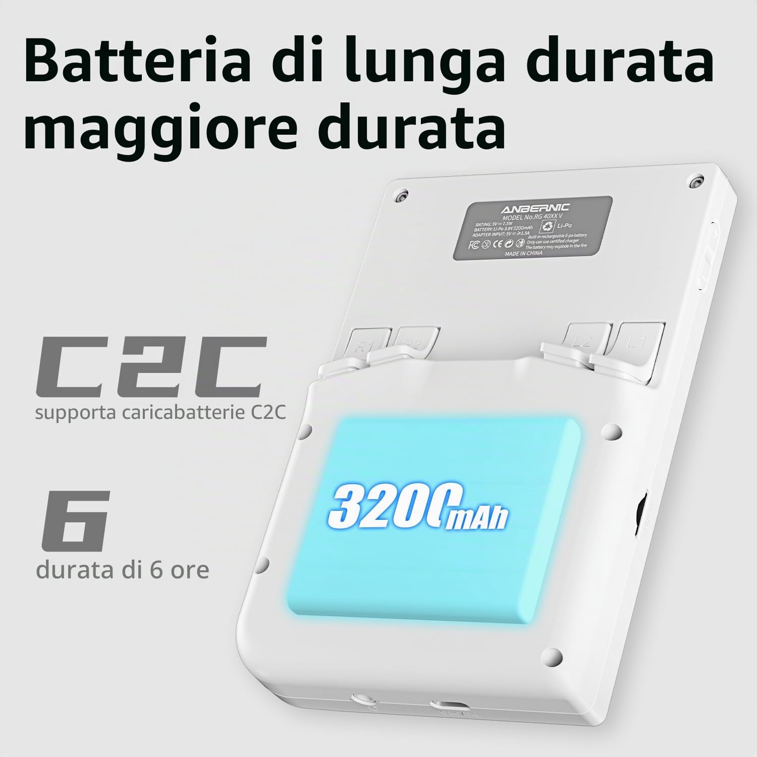 Aivuidbs RG40XX V Console di gioco portatile RG 40XXV 4.0 '' Schermo IPS con 64G TF Card Giochi preinstallati Supporta 5G WiFi 4.2 Bluetooth combattimento online, streaming e emulatore retrò HDMI