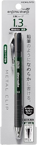 Kokuyo Lápiz mecánico Enpitsu Sharp Tipo M, agarre de goma, 0.051 in (PS-P401G-1P)