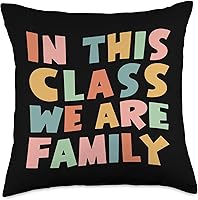 Vista 5 de Kindergarten and School - Funny Gift Idea In This Class We Family Learning Kindergarten - Almohada escolar, 16 x 16 pulgadas, multicolor