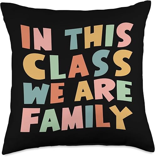 Miniatura 5 de Kindergarten and School - Funny Gift Idea In This Class We Family Learning Kindergarten - Almohada escolar, 16 x 16 pulgadas, multicolor