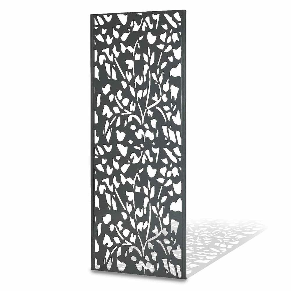 TERRE JARDIN - Panneau Décoratif Extérieur, 160 x 60 cm, en Métal - Claustra Décoratif Jardin, Terrasse, Balcon, Motif Végétal, Floral - Panneau Occultant, Brise Vue, Idéal Plantes Grimpantes