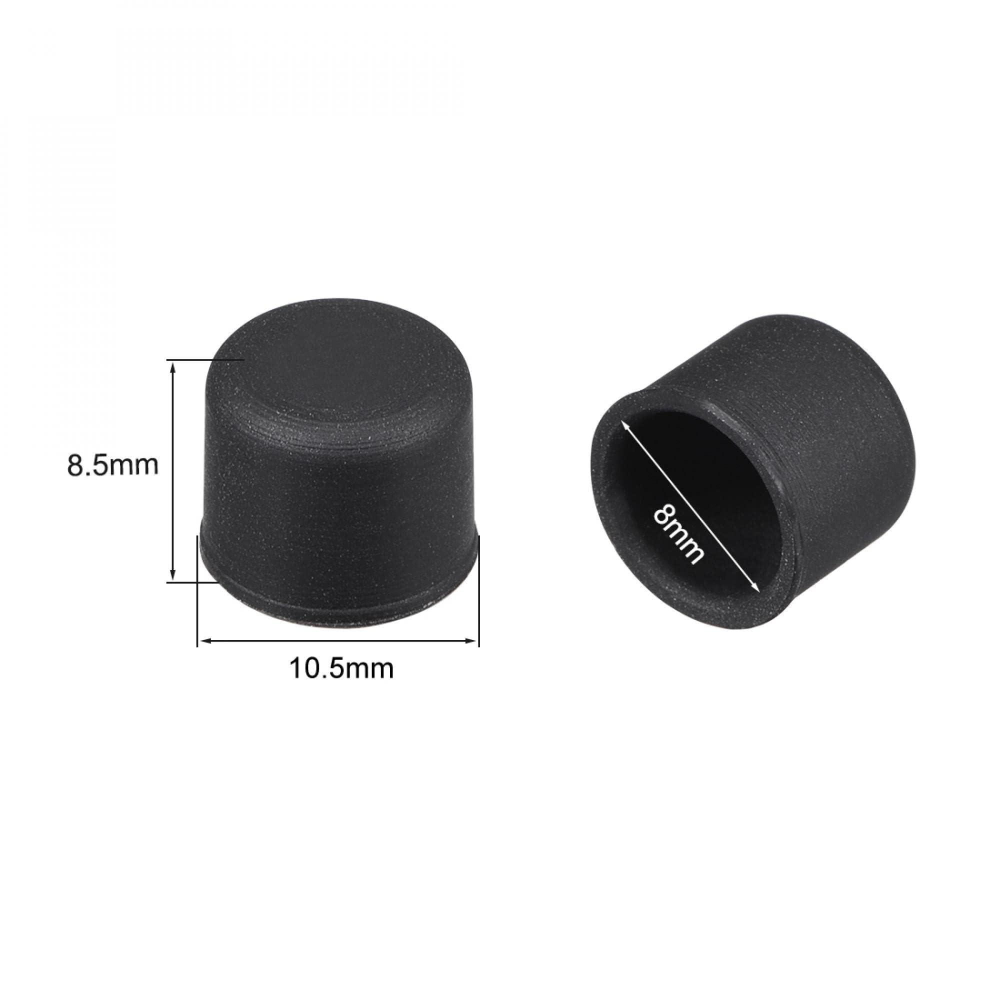 TA-VIGOR 20Pcs RCA Port Plug Protective Cover, Silicone RCA Port Anti-Dust Stopper Cap Protector Black for TV Audio Lotus Head - Image 2