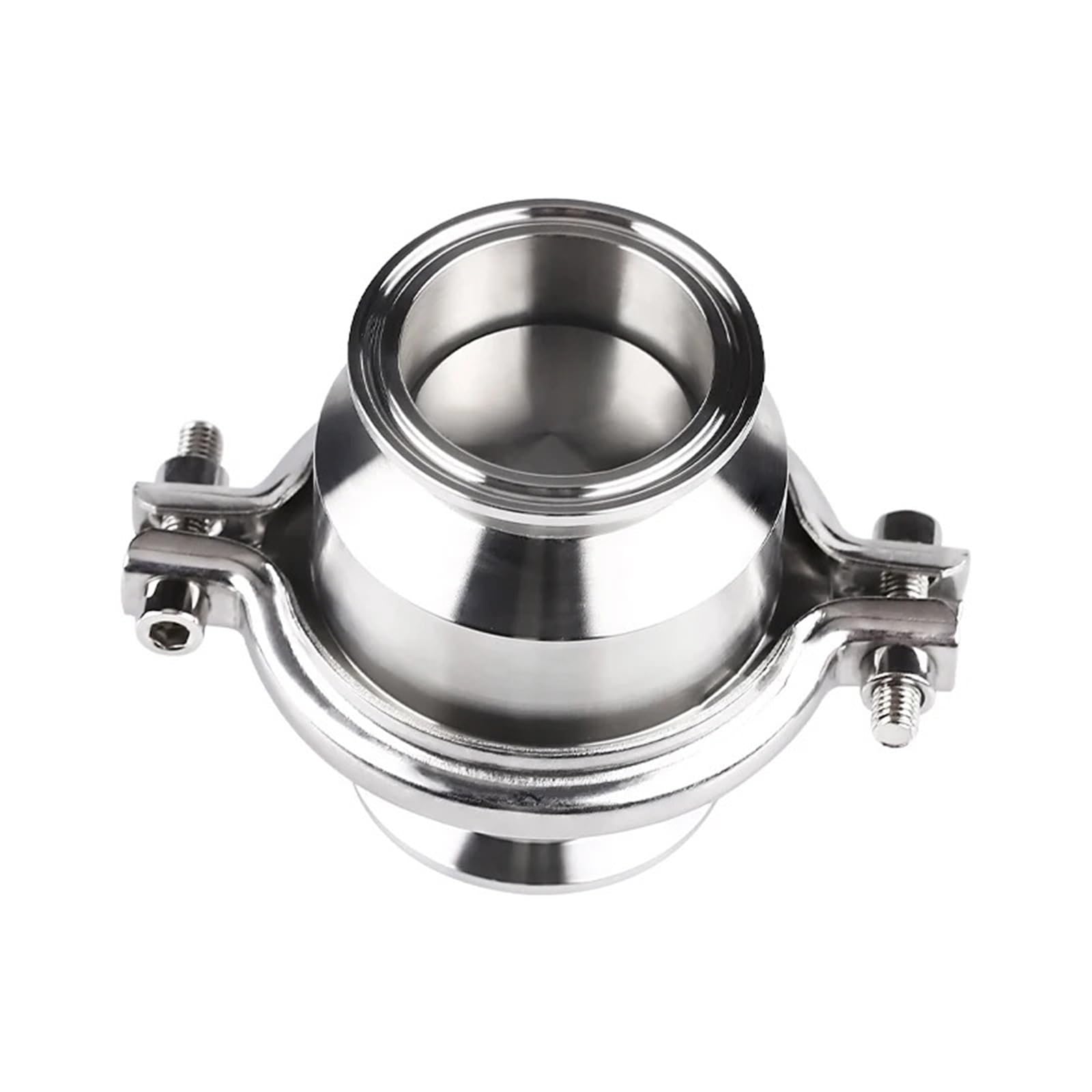 Clapet anti-retour sanitaire en acier inoxydable avec triple pince OD102mm pour tuyauterie