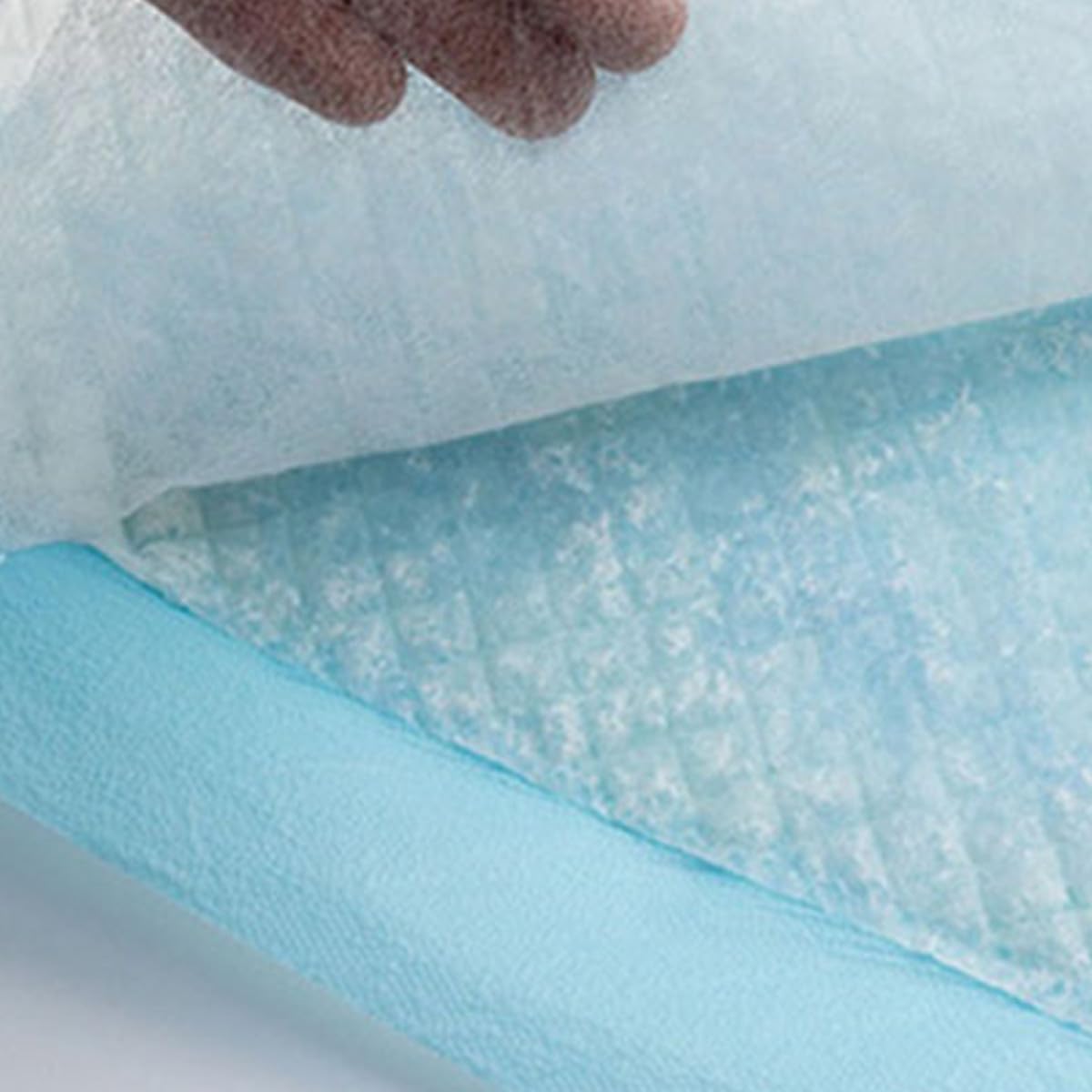 POPETPOP 100 Stück Einweg Windeleinlagen aus Vliesstoff und Zellstoff Saugfähige Wickelauflagen für Babys für Zuhause und Unterwegs