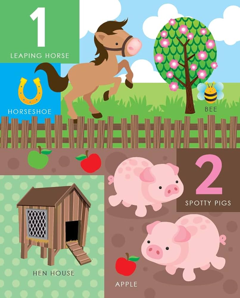 123 Numbers - Lift the Flap Activity Kids Books - Childrens