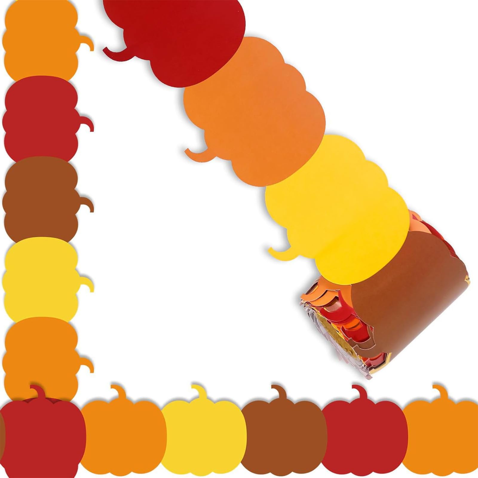 Thanksgiving Pumpkin Border Trim Bulletin Board Border Trim 32.8ft for Notice Boards Chalkboards Classroom Decoration Thanksgiving Classroom Decorations