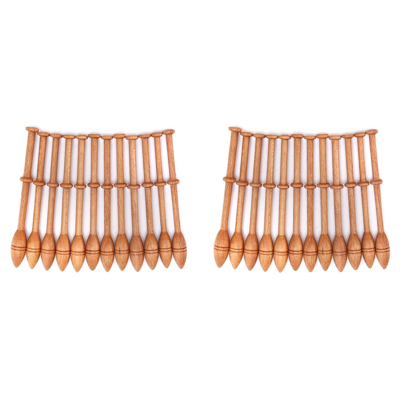 Kit de 24 Pièces de Dentelle aux Fuseaux, Outils de Tissage Artisanaux Français Vintage, Canette de Dentelle en Bois, Outil de Tissage à L'aiguille à Tricoter pour la Couture et