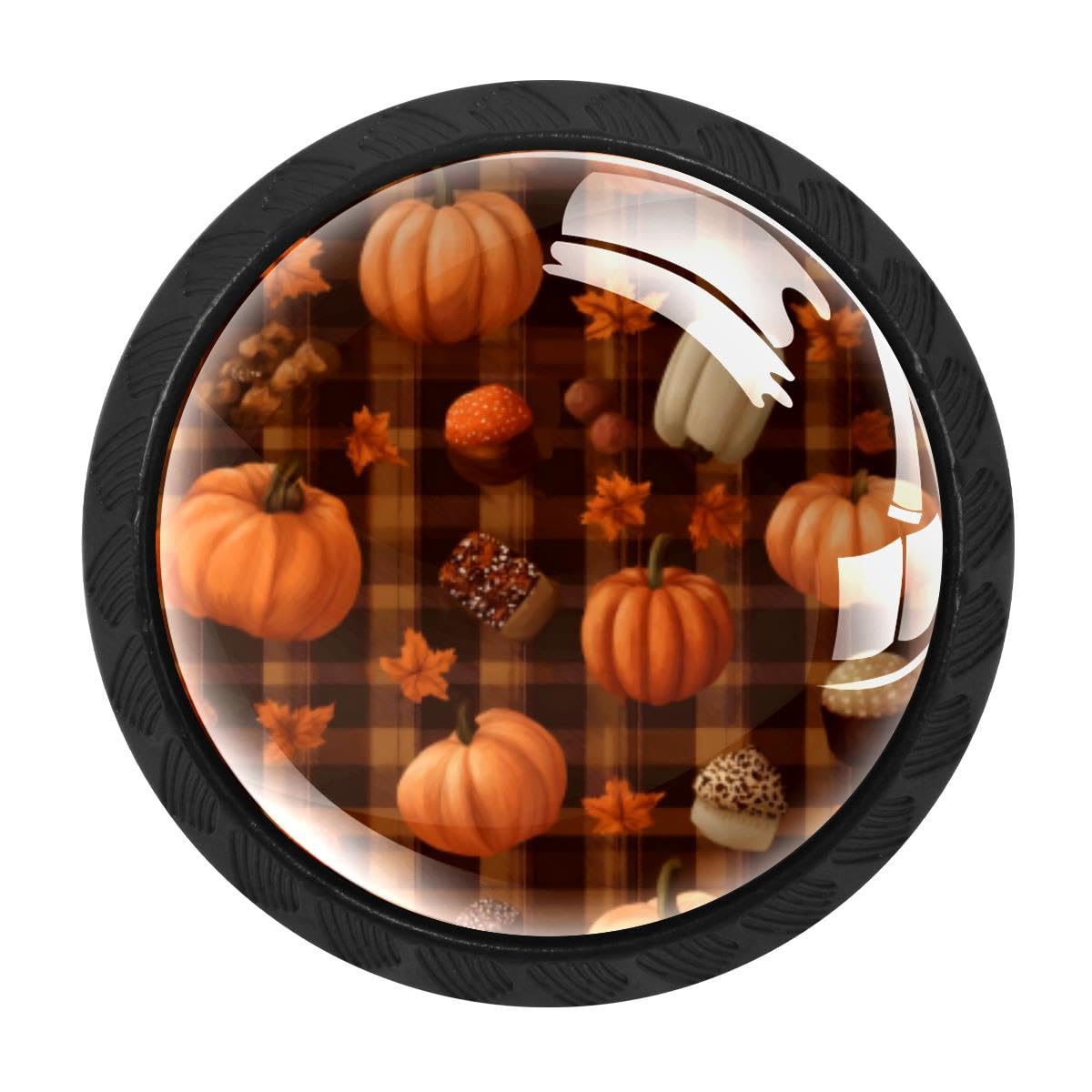 Heoeh Multi 10 4 Pcs Cabinet Knobs, Pumpkin Candy Drawer Knobs Dresser Handles