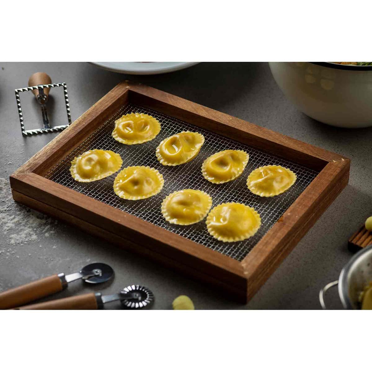 Tablecraft 11088 Herb Drying Rack, Natural, 13.75-inch Length, Acacia Wood - Image 8