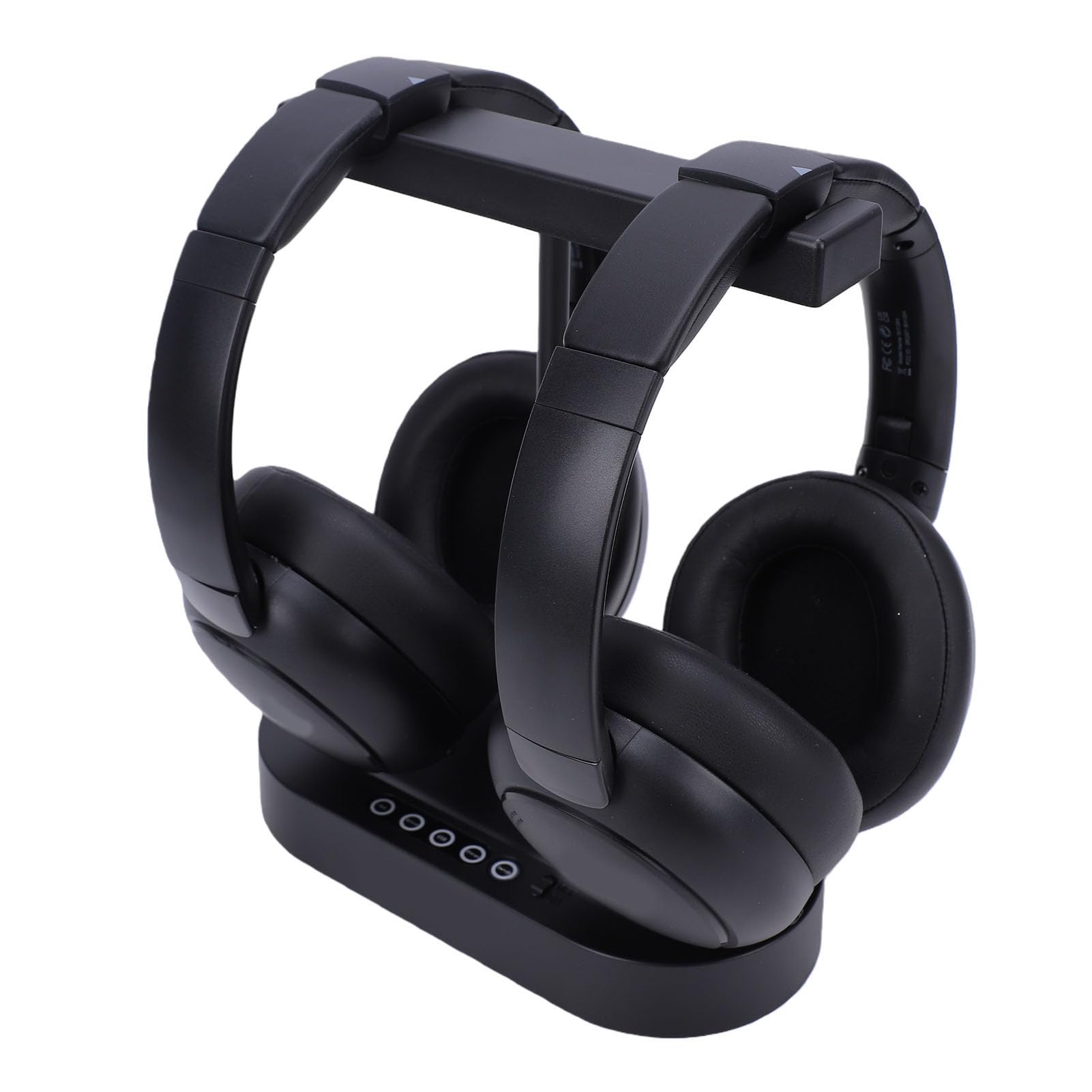 Goshyda Double Casque sans Fil pour Regarder la Télévision, Casque TV 2,4 GHz à Faible Latence avec Base de Chargement de L'émetteur, Bluetooth 5.4, Stéréo HiFi, pour Personnes âgées