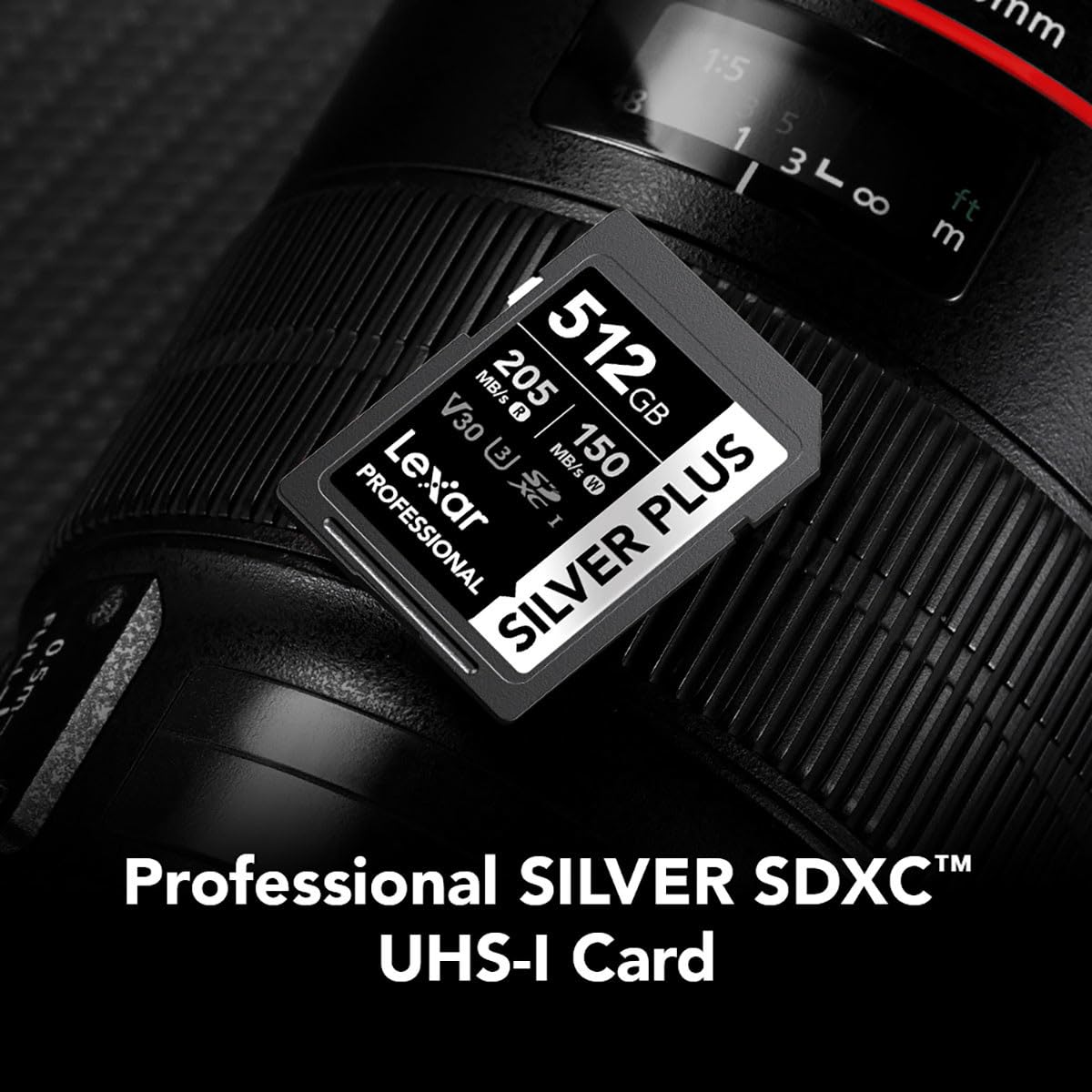 Lexar Silver Plus - Tarjeta de memoria SDXC de 512 GB