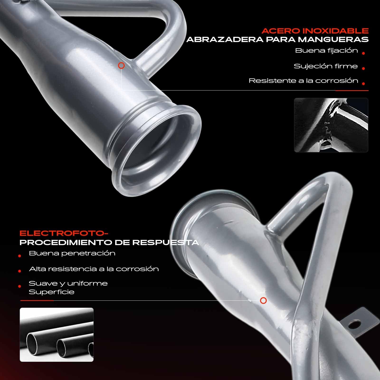 Frankberg Tubo de llenado de combustible cuello de llenado trasero | Compatible con: Civic VII Hatchback EP EU EV