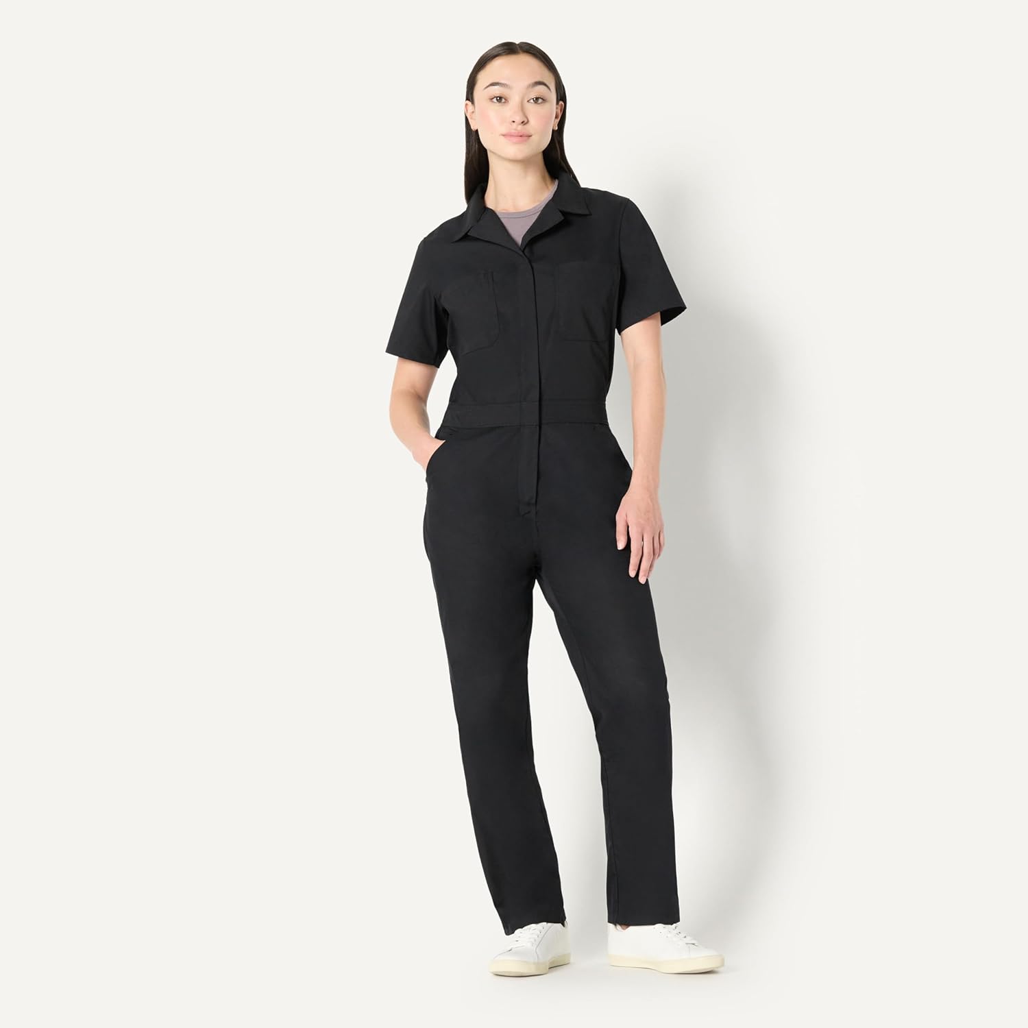 Amazon Basics womens Regular-Fit Short Sleeve Coveralls - Image 5