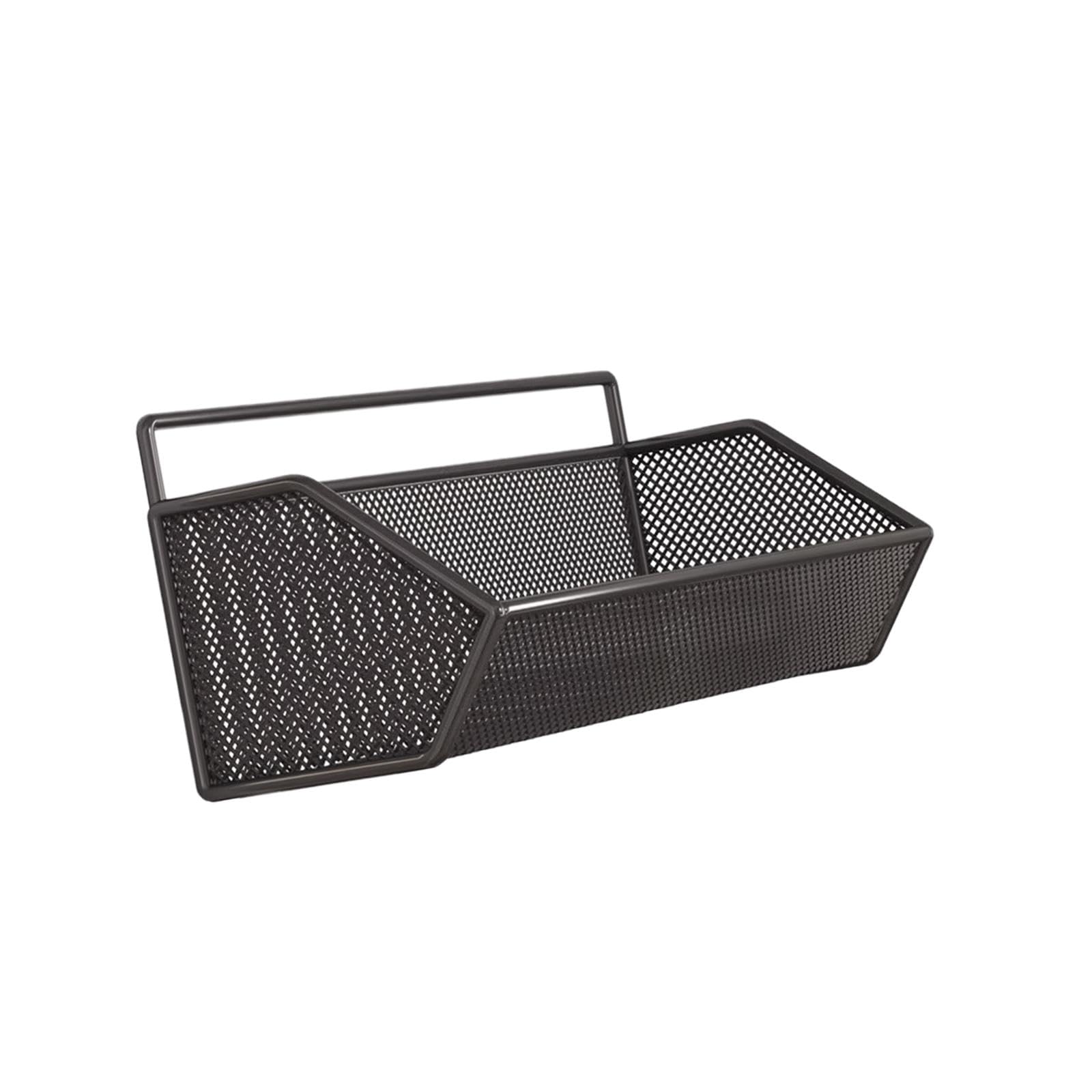 Hängekorb 1 Gitter, Obst Aufbewahrungskörbe, hängende Obstkörbe, selbstklebend, hängende Lagerung Organisator, Metallgitter Körbe abnehmbar für Küche Bad Schränke, 26 cm x 15 cm x 12 cm