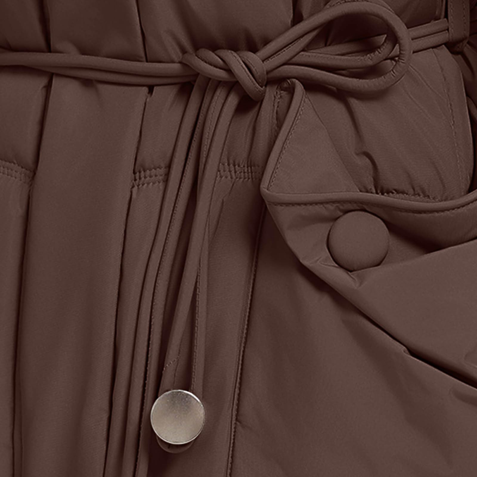Übergangsjacke Damen Wintermantel Lang Mit Kapuze Warm Gefüttert Steppjacke Lange Elegant Damenmantel Langarm Winter Parka Jacke mit Kapuze Winterparka Mantel Einfarbig Bequemes Sportjacke