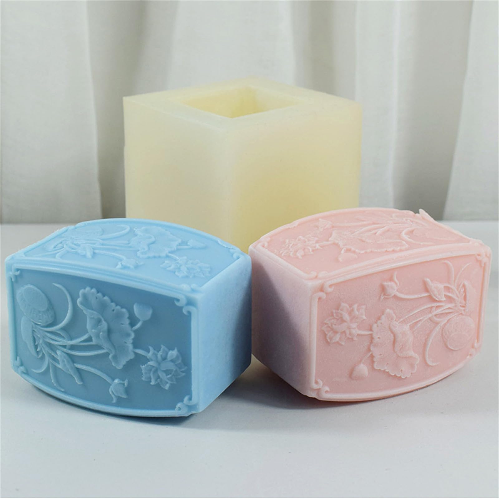 Moule à fleurs en Silicone pour la fabrication de bougies, ornement et réutilisable, en époxy, bricolage artisanal de noël