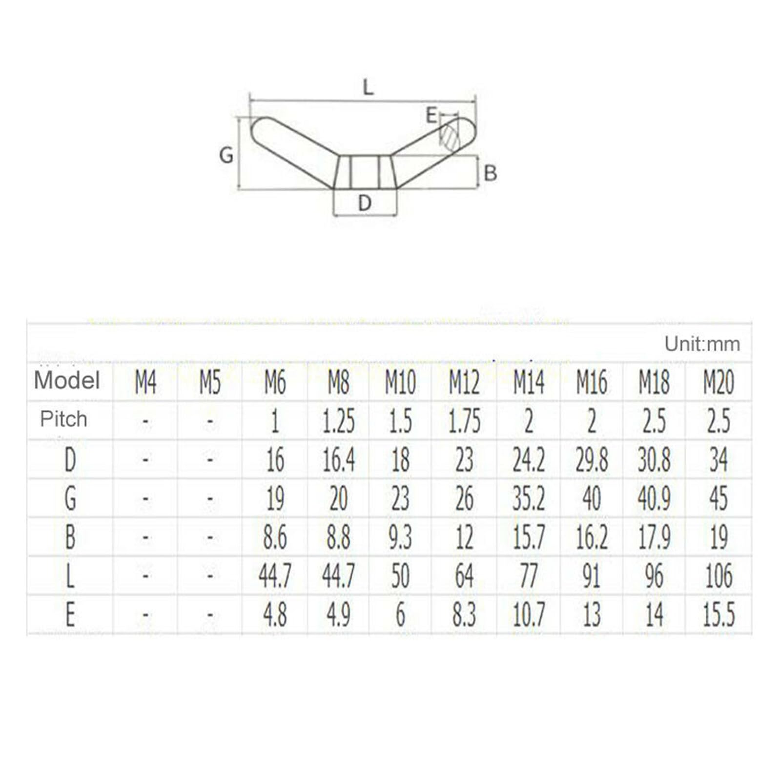 1pc M6 M8 M10 M12 M14 M16 M18 M20 M24 nakrętka motylkowa nakrętki motylkowe nakrętka motylkowa 304 ze stali nierdzewnej ręcznie dokręcić nakrętki nakrętka pazura