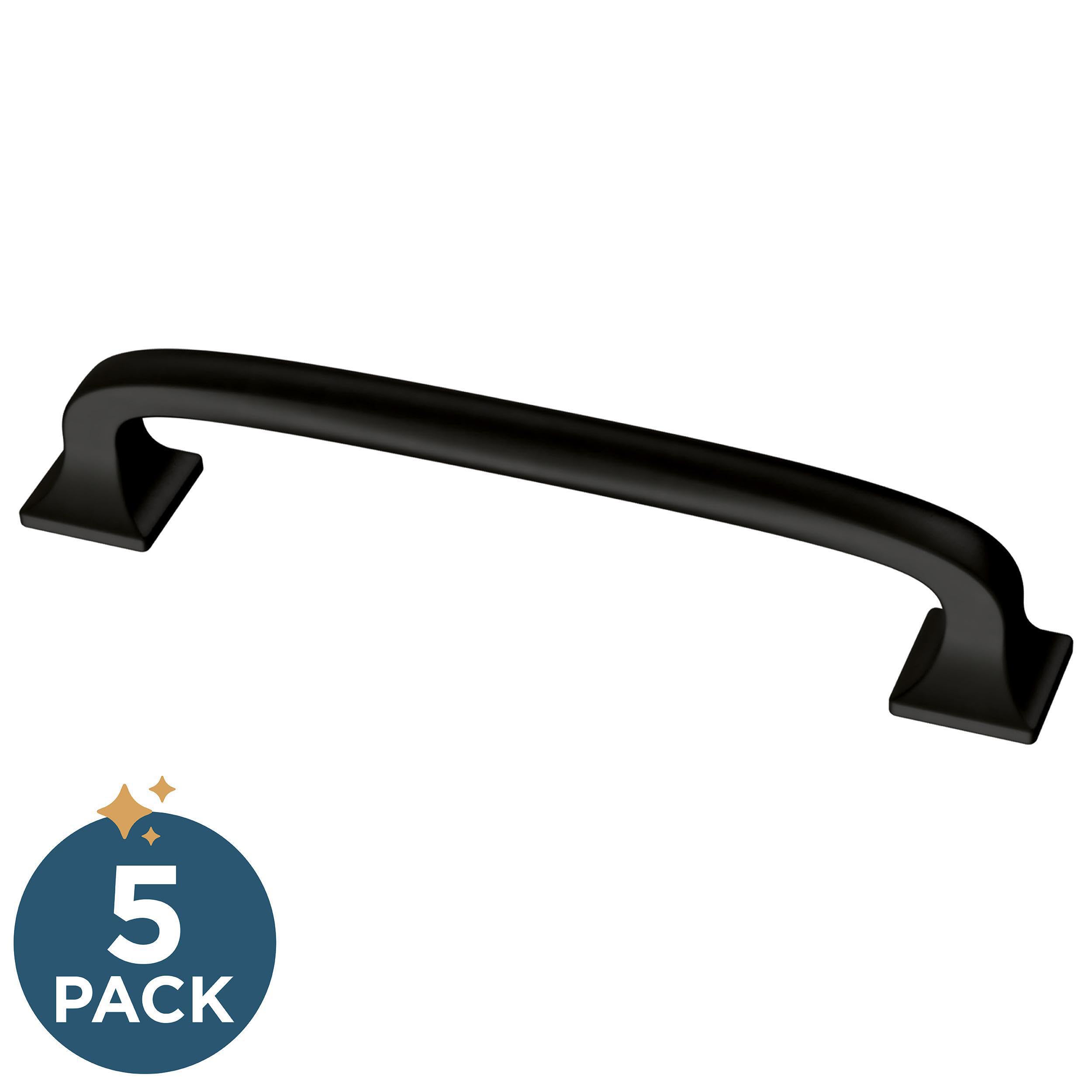 Franklin Brass P29613K-FB-B Lombard Cabinet Drawer Handle 4" (102mm), Black, 5-Pack - Image 2