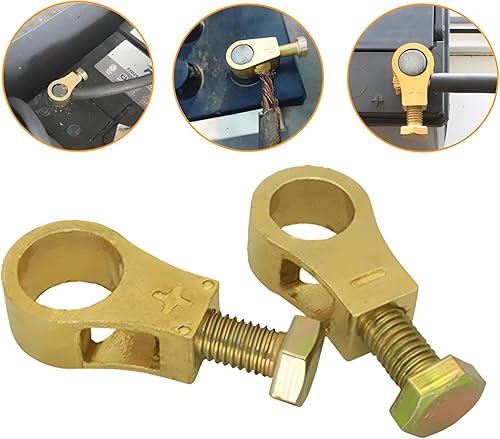 Miniatura 2 de Paquete de 3 clips de conexión de batería de cobre puro, conectores de terminal de batería 2023 (3)