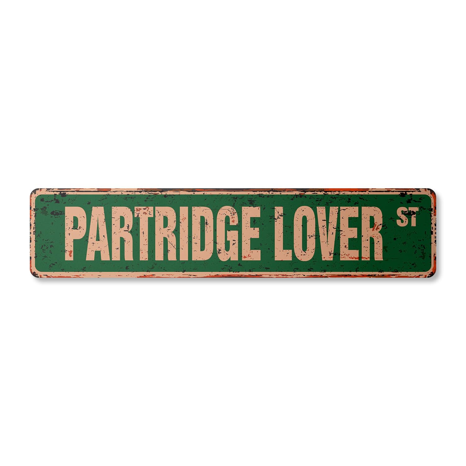 PARTRIDGE LOVER Vintage Street Sign bird series music wings quail Indoor Outdoor