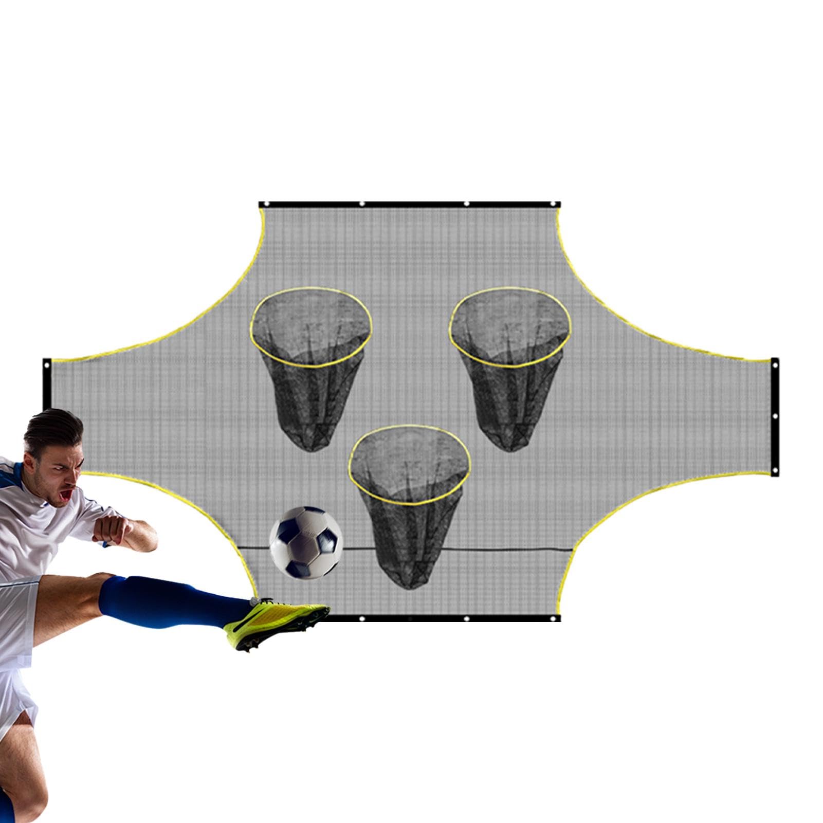 Rete da calcio con bersagli, obiettivo da calcio | Target portatile con zone di punteggio | Attrezzatura da allenamento per migliorare le abilità