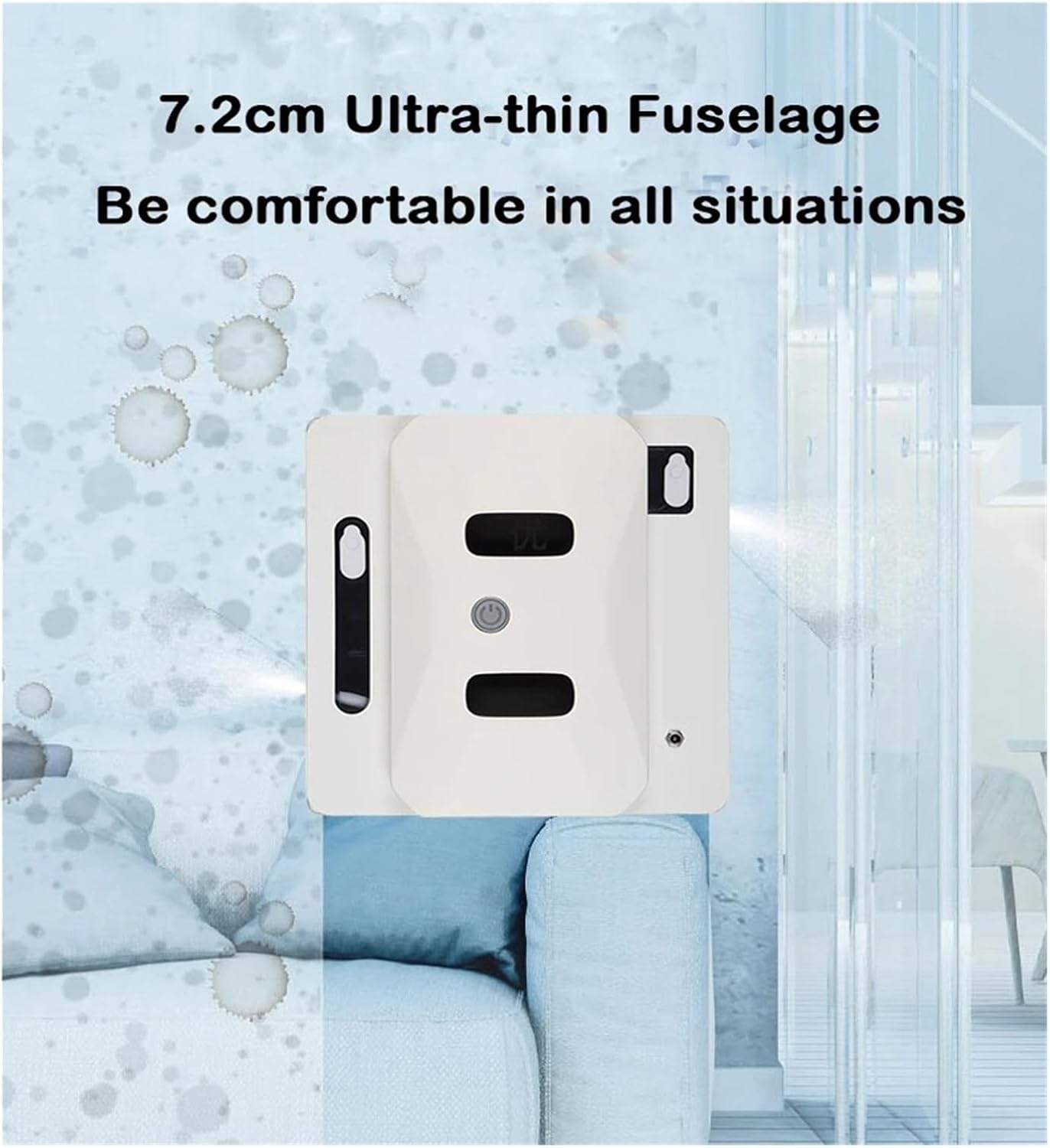 サンワダイレクト本店 サンワサプライ【オフィス・PC周辺通販】 自動窓掃除ロボット（両面水スプレー付き）、フレーム/フレームレスガラス用リモコン電動洗浄機 複数のクリーニングモード付き