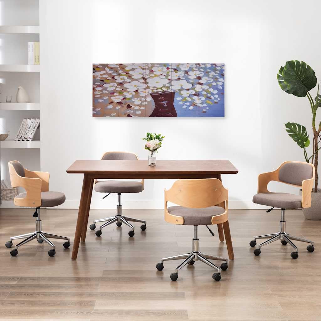 Tableaux sur toile fleurs multicolores 150x60 cm décoratif