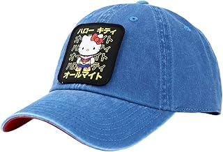 Hello Kitty X My Hero Academia Pigment Dye Dad Hat Blue