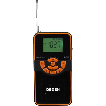 DEGEN DE22 3-in-1 Rechargeable AM/FM Shortwave Radio, Portable Speaker & MP3 Player with Built-in Micro SD/TF Card Reader