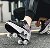 Shoes with Wheels Roller Skates Skateboard Shoes Children's Shoes with Wheels Skate Shoes Wheels Shoes Sports Shoes Running Shoes Trainers with Wheels for Girls and Women