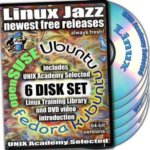 Amazon.com: Linux Jazz 6-disks DVD Set, 64-bit Version Installation and ...