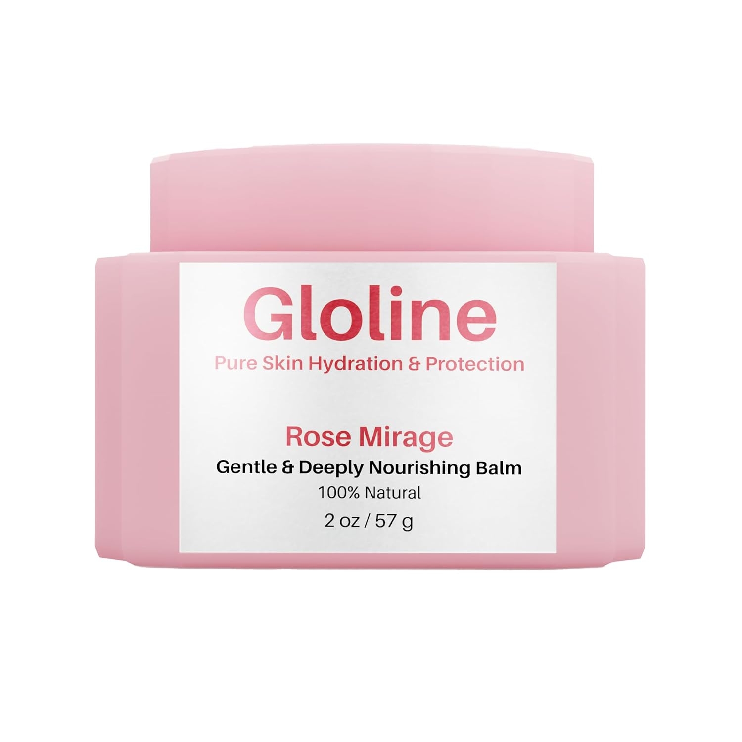 Gloline Rose Mirage – Natural Skin Superfood Balm for Face & Body with Squalane, Shea Butter, Vitamin E Oil for Skin Nourishment + 6 Antioxidant-Rich Botanicals | Nourishing Face and Body Moisturizer