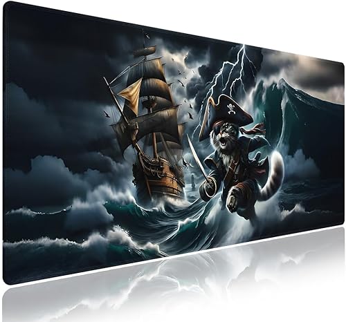 Miniatura 39 de Wknoon. Alfombrilla de ratón extragrande para juegos y oficina (31.5" x 11.8"), diseño de montaje de colección de cámaras retro, alfombrilla de