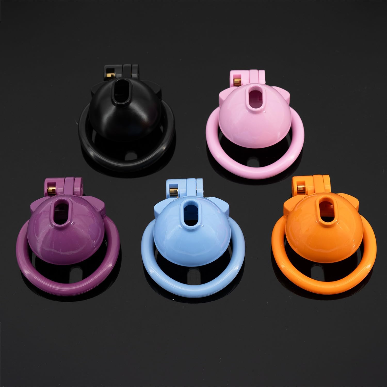 Small Hollow Male Penis Cock Cage Chastity Devices with 4 Active Erection Ring Invisible Lock Key for Male Penis Exercise
