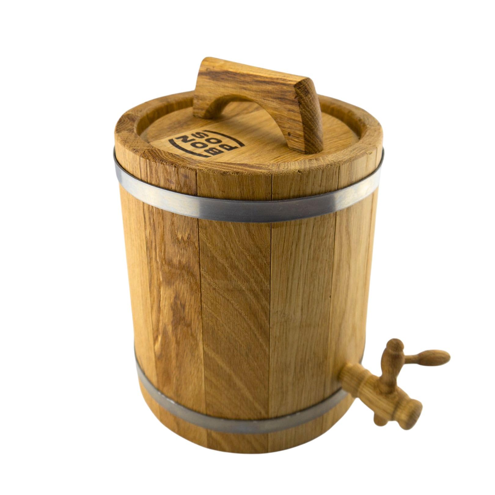 Botte in legno di quercia da 5 l, per liquori e vino