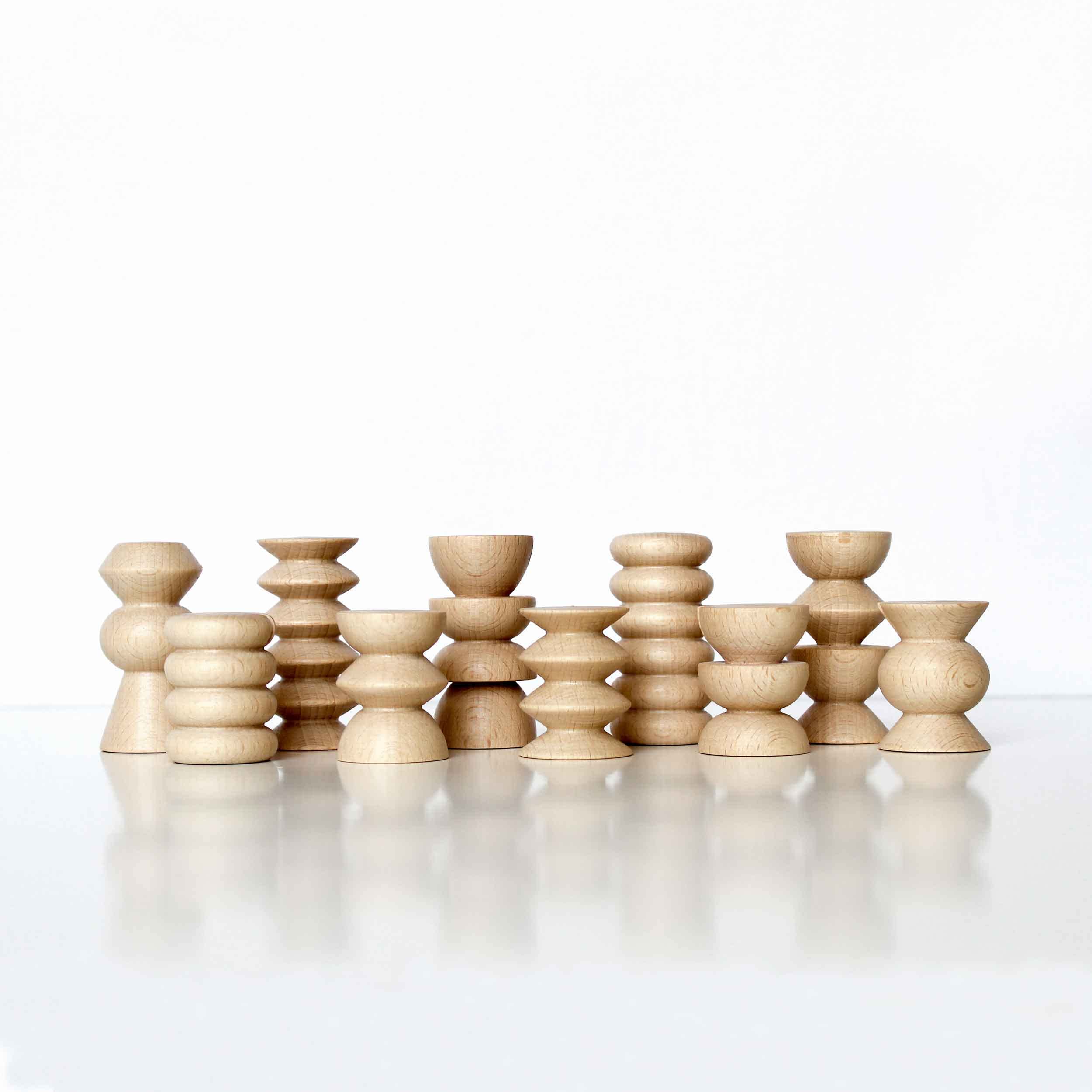 5mm Paper - Wooden Totem Picture/Card Stand - Set of 10