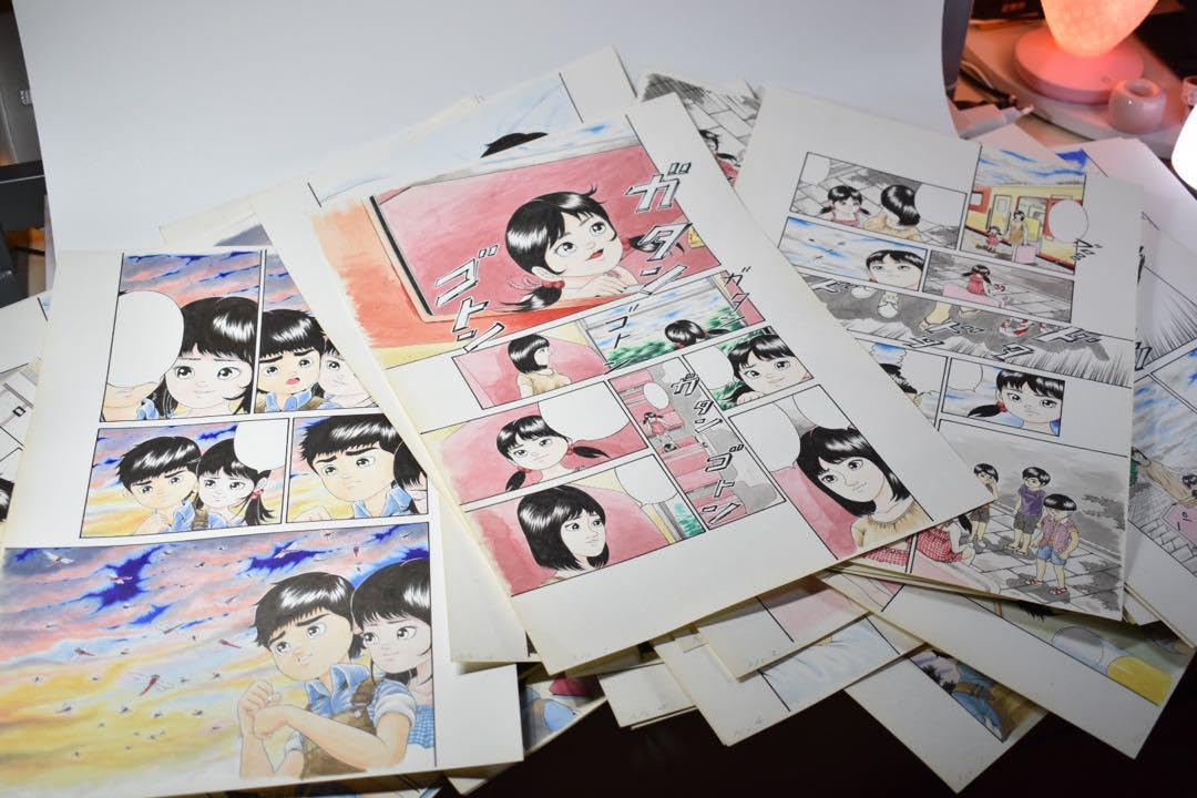 マンガ生原稿】作品名「幸せの雪」54ページ【漫画カラー原稿】 マンガ生原稿】作品名「幸せの雪」54ページ【漫画カラー原稿】