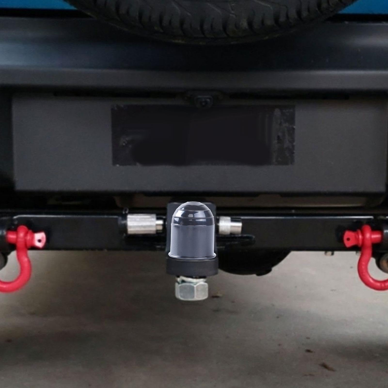 Cache Boule D'Attelage Universel Caoutchouc ABS - Capuchon Protection Remorque Caravane Camion - Résistant UV - 11