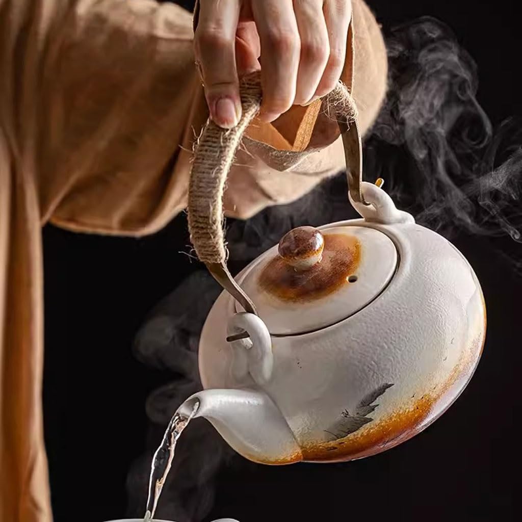 Amazon.com | Tea Kettle 600mL Teapot Single Pot Household Ceramic