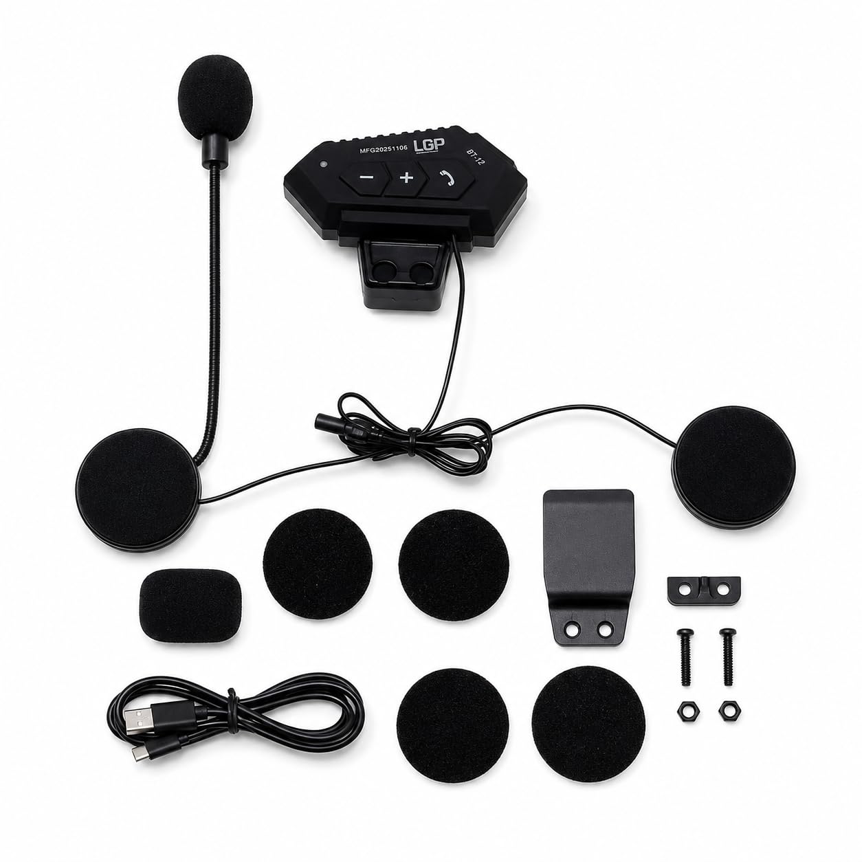 Wireless Motorcycle Helmet Bluetooth Headphones | Hd Stereo Speakers and Integrated Microphone | Hands Free Calling Music Streaming and GPS Navigation Headset for All Bike Helmets-image-21