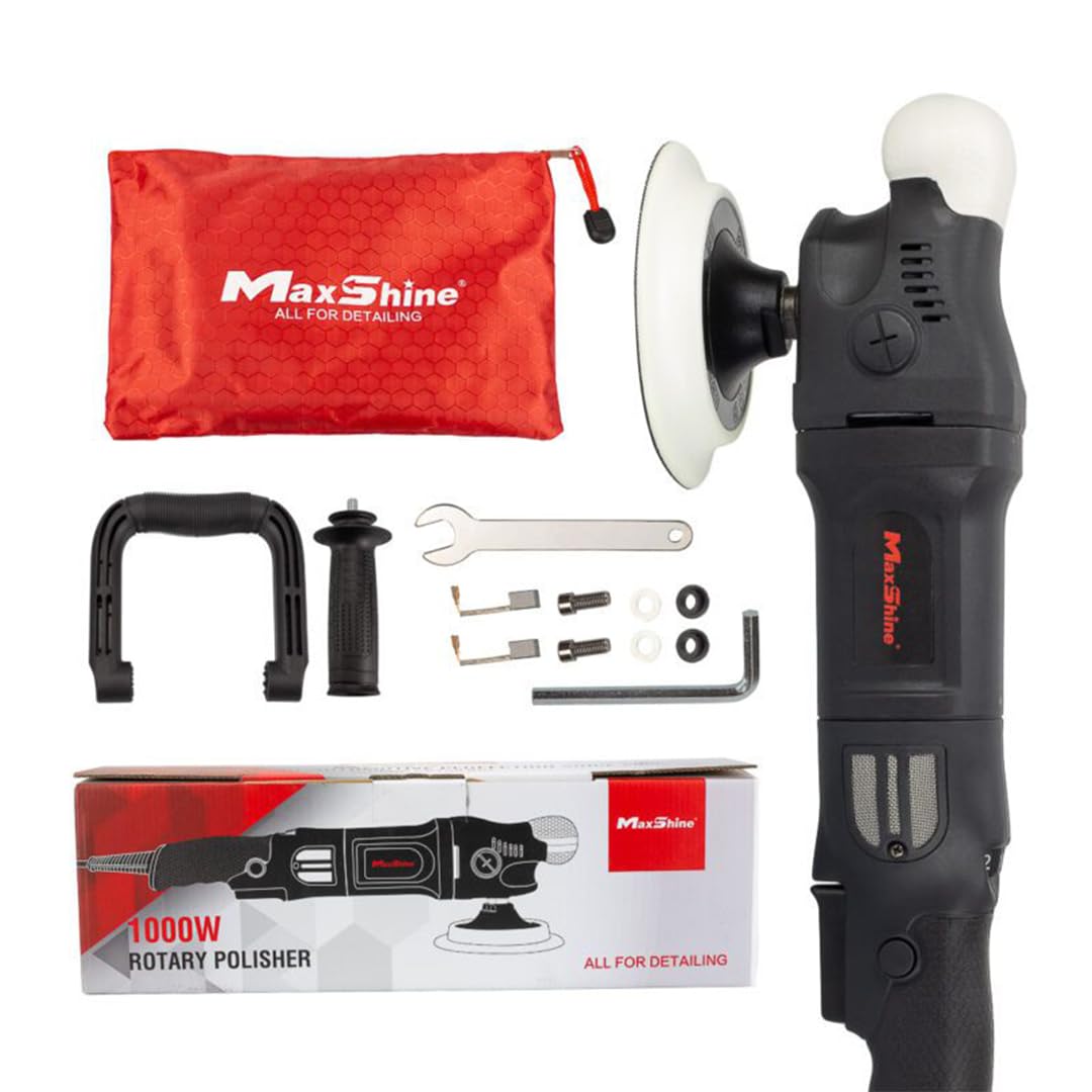 Maxshine M1000 Rotary Polisher | 1000W Portable Polishing Machine Motor | Dual Action Car & Bike Paint Polisher | Smooth Finish, Ergonomic Grip-image-13