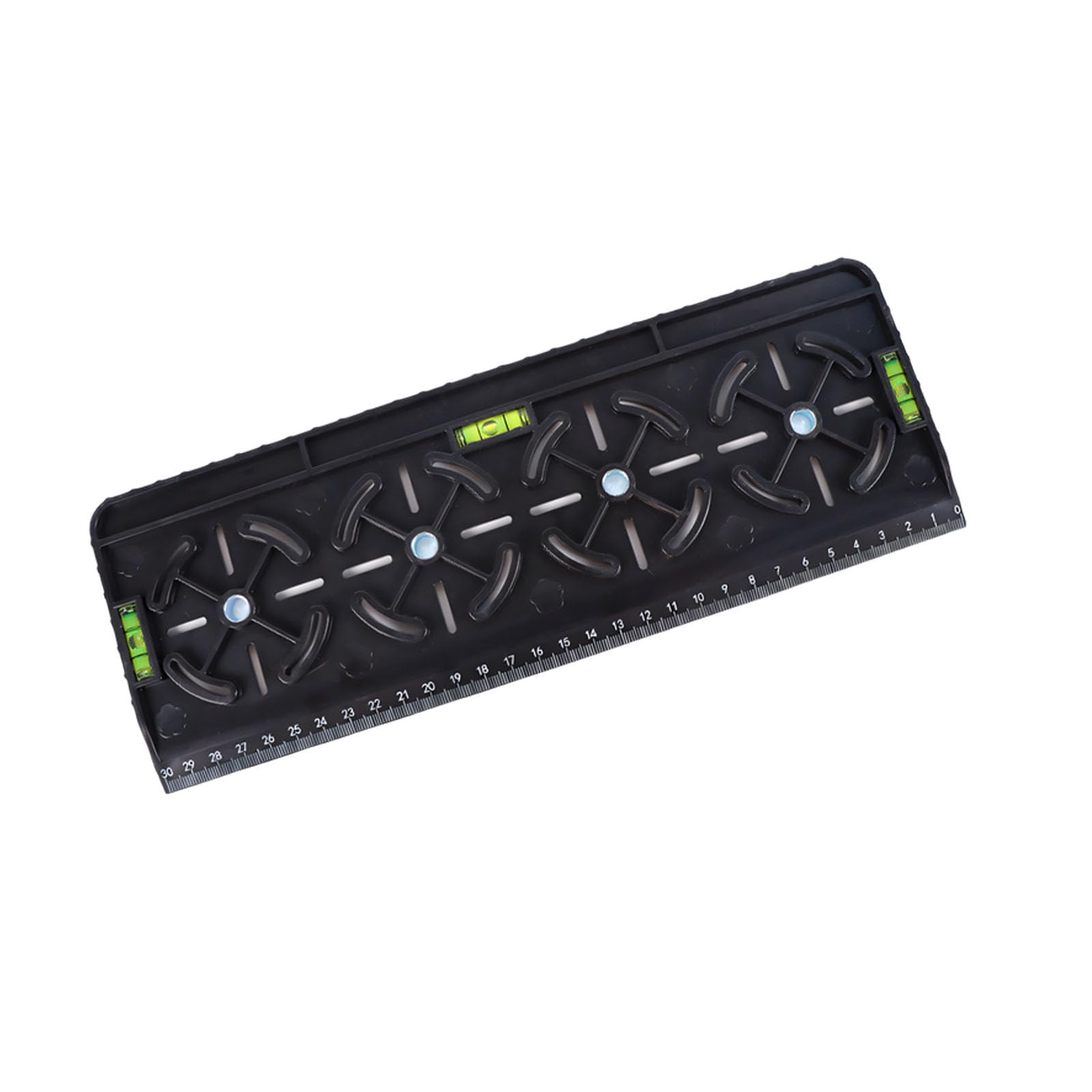 Sturdy ABS Electrical Box Pattern with Visible Markings and Balance Meter for Smooth Installations Home Renovation Drill Guide