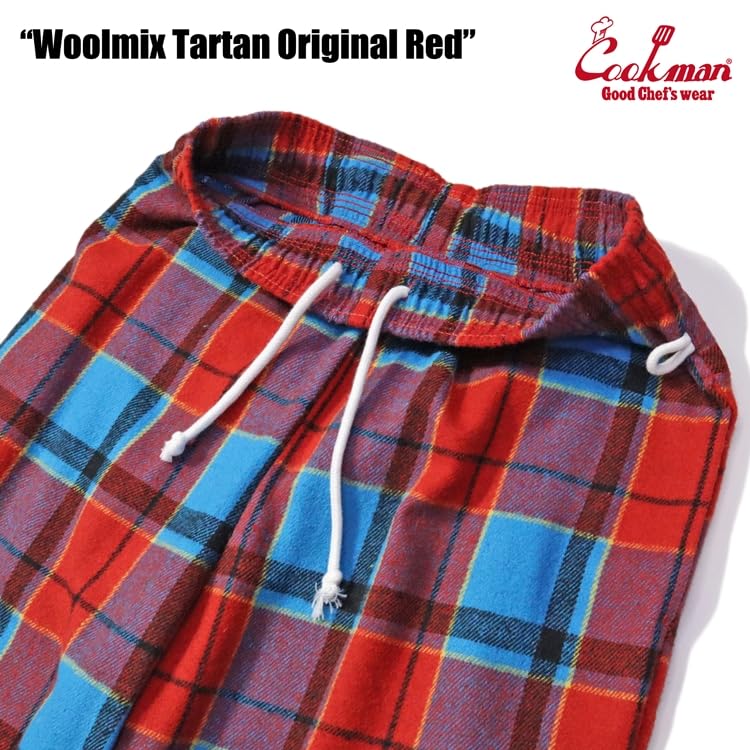 クックマン シェフパンツ 新品 タータンレッド COOKMAN クックマン Chef Pants シェフパンツ Tartan Red