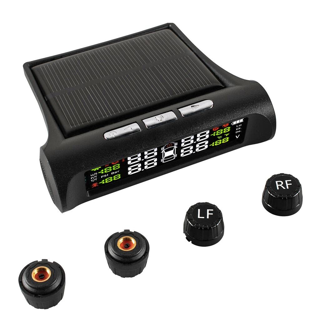 Tpms Misuratore di Pressione dei Pneumatici a energia Solare for la Sicurezza delle Auto