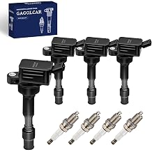 OEM Ignition Coil Pack UF816 27300-2E601 and Spark Plugs Set of 4 Compatible with 2016-2022 Hyundai Elantra Kona Sonata Kia Forte Optima - L4 2.0L, For GN10877 E1316 B288