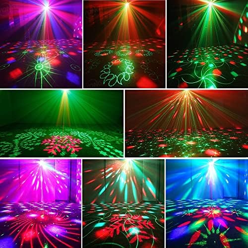 Party Lights,Disco Lights+Disco Ball 2 in 1 Disco Ball Lights Sound Activated Stage Lights with Remotrol Control DJ Disco Lights for Kids Club Brithday KTV Festival Home Party Decorations Gifts