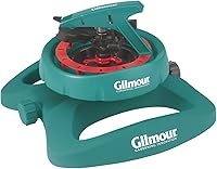 Gilmour 996 Pattern Master Pulsating Sprinkler - Adjustable 16-43 ft Radius, Up to 5800 Sq Ft Coverage, Auto Shut-Off Timer